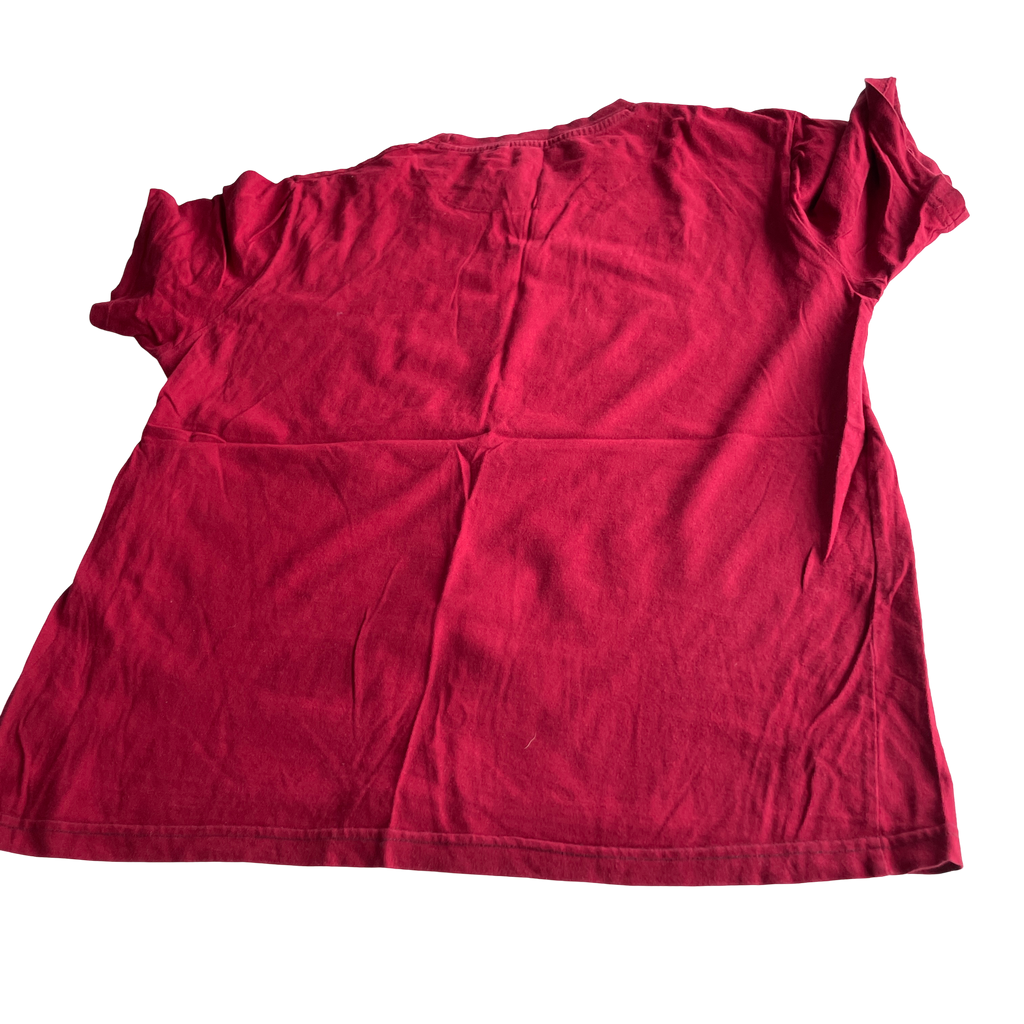 Diesel womens T-just T Shirt Deep Red L 26 W 20 SKU 5229