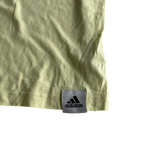 Vintage YELLOW adidas yellow T-shirt adidas Love Unites Graphic &nbsp;L 27 W 21 SKU 5230