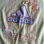 Vintage YELLOW adidas yellow T-shirt adidas Love Unites Graphic &nbsp;L 27 W 21 SKU 5230