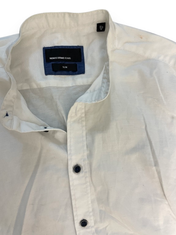 Rubynee Vintage y2k mens remus oumo jean slim fit white shirt