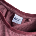 Vintage Diesel Design BROWN Tee T-shirt Streetwear Fits Size M L 29 W 19 SKU 5235