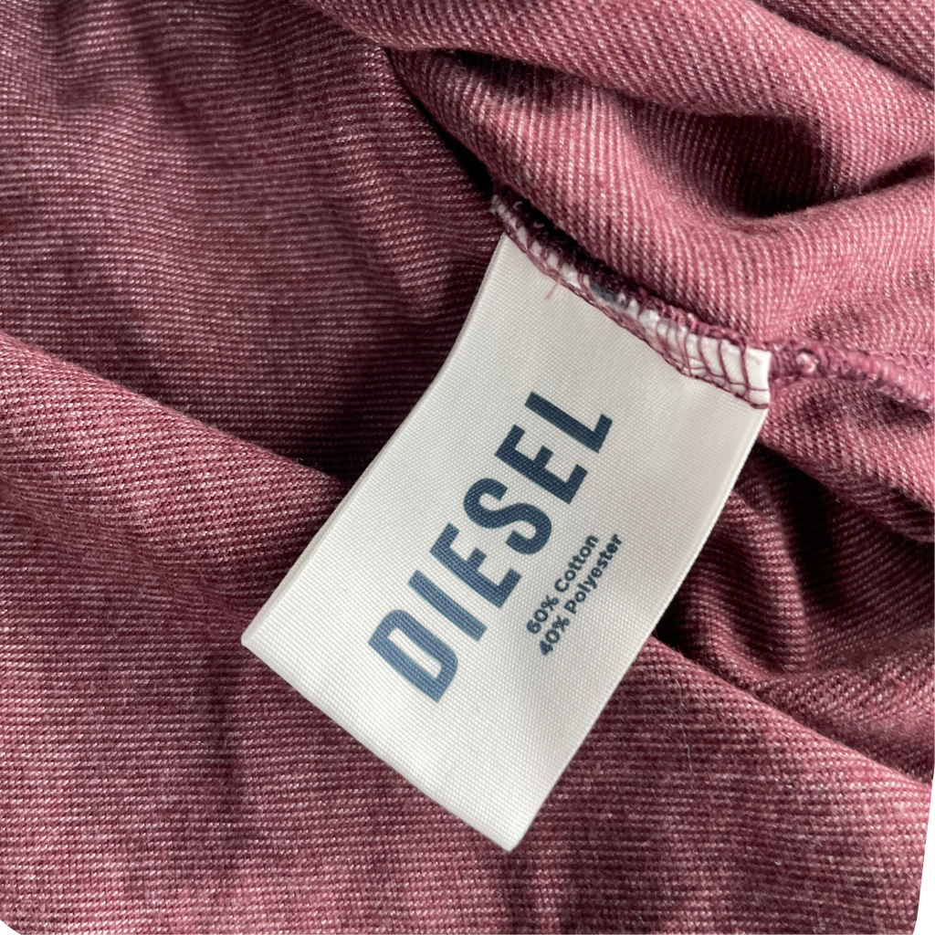 Vintage Diesel Design BROWN Tee T-shirt Streetwear Fits Size M L 29 W 19 SKU 5235