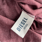 Vintage Diesel Design BROWN Tee T-shirt Streetwear Fits Size M L 29 W 19 SKU 5235