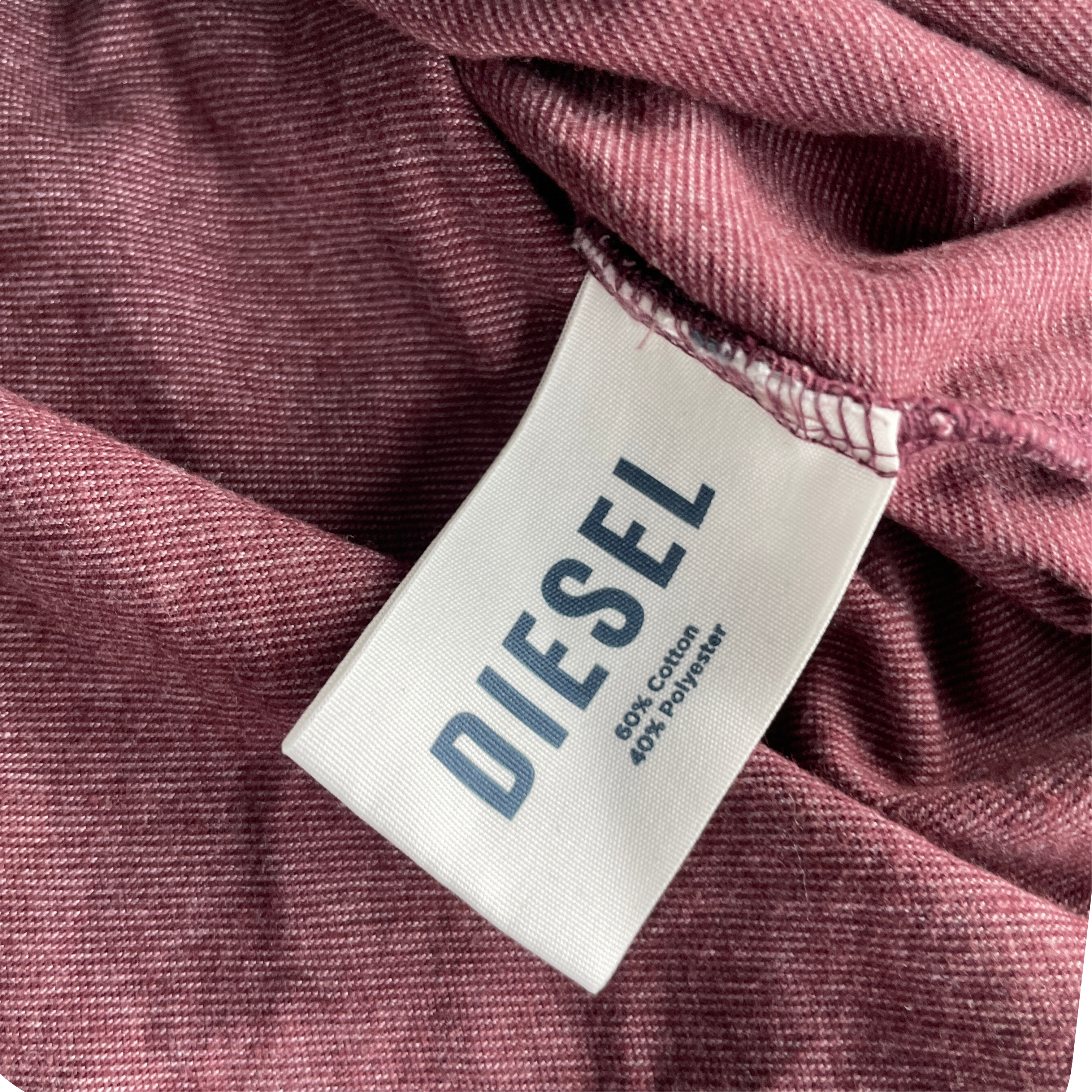 Vintage Diesel Design BROWN Tee T-shirt Streetwear Fits Size M L 29 W 19 SKU 5235