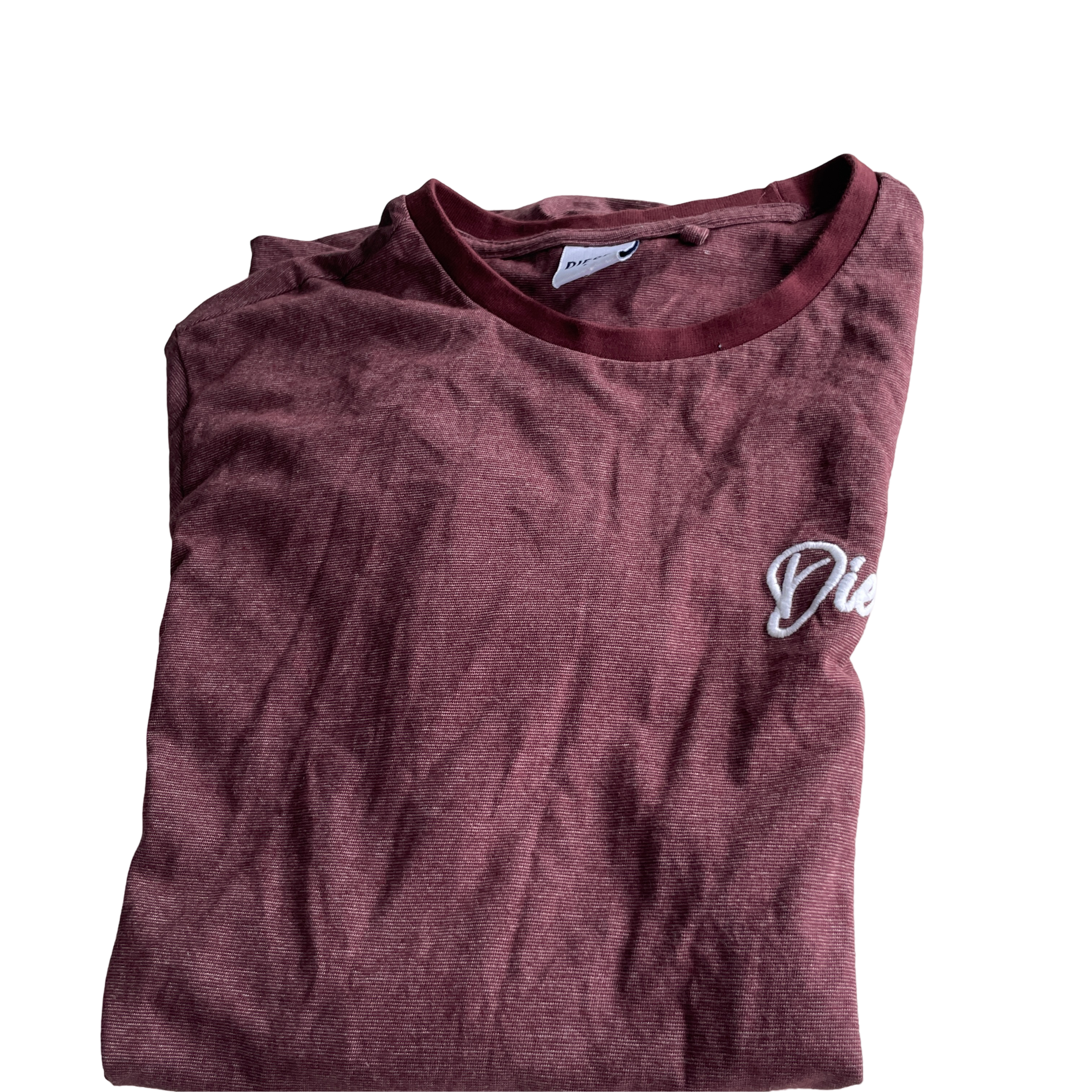 Vintage Diesel Design BROWN Tee T-shirt Streetwear Fits Size M L 29 W 19 SKU 5235