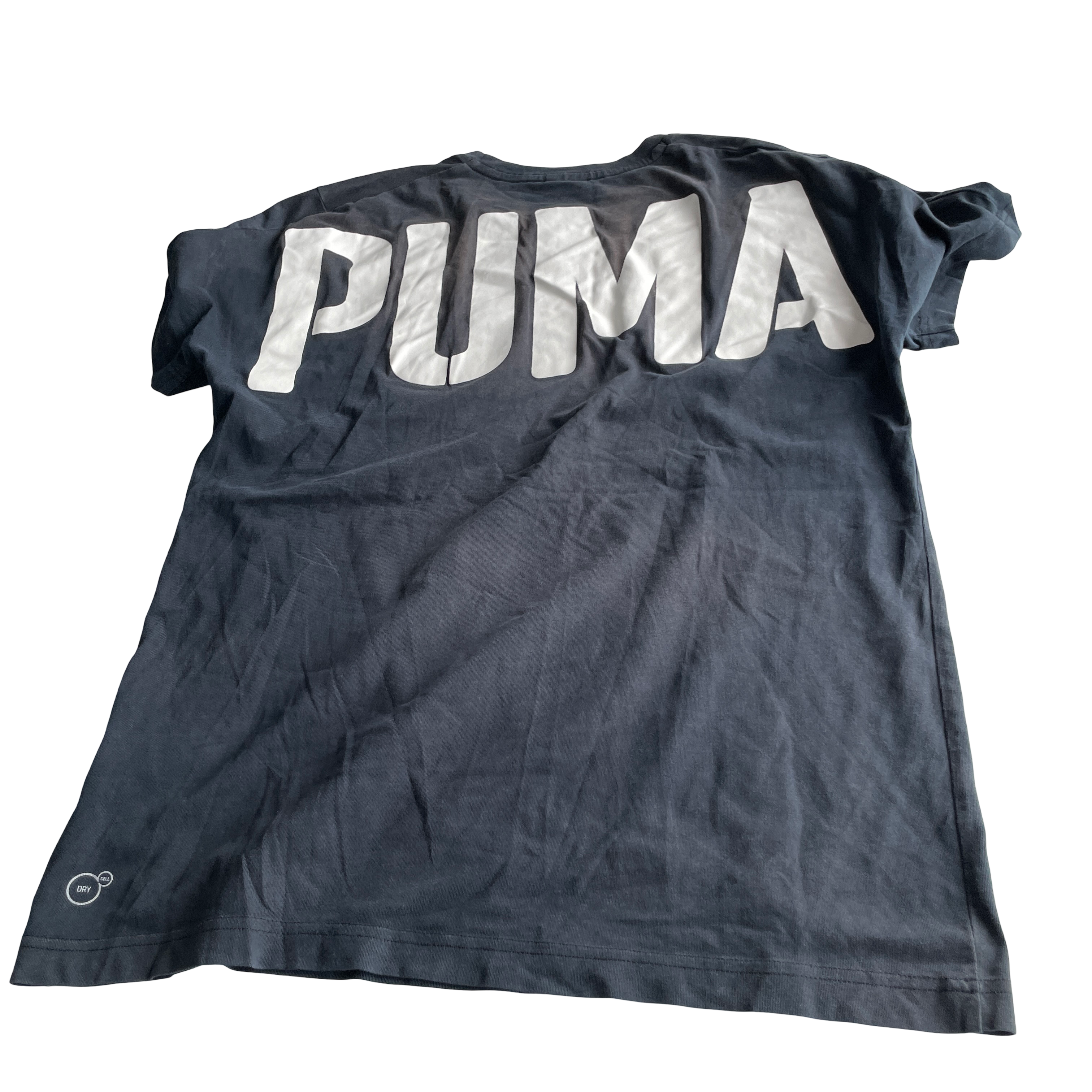 Puma Vintage Black Athleisure Tee Sz M L 29 W 20 SKU 5237