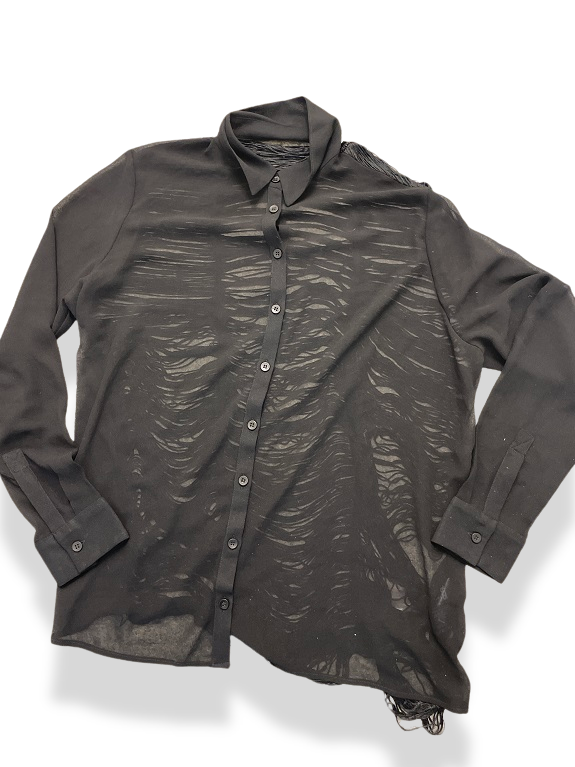 Rubynee Y2K Vintage Black Long Sleeve Shirt




