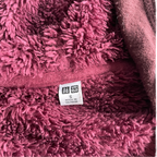 Vintage Y2K/2000s Faded Light Red Blank uniqlo Style Essential Zip Up Hoodie! fleece SKU 5242 L 25 W 18