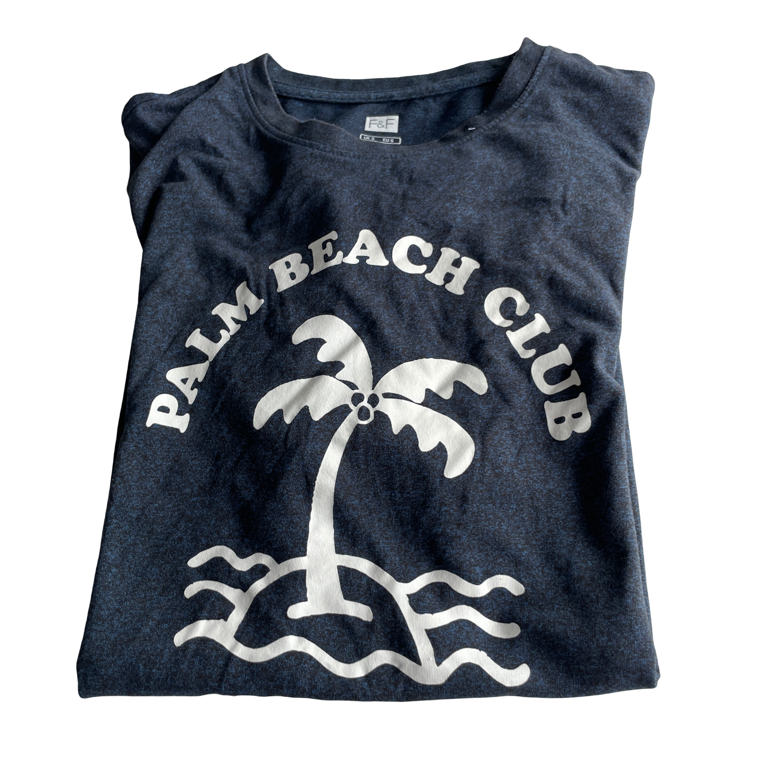 Palms Men's Printed Slim Fit Crew Neck T-Shirt