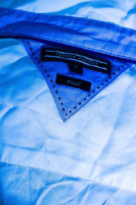 Vintage women white Tommy Hilfiger long sleeve shirt UK 10|L31 W20|SKU 6542