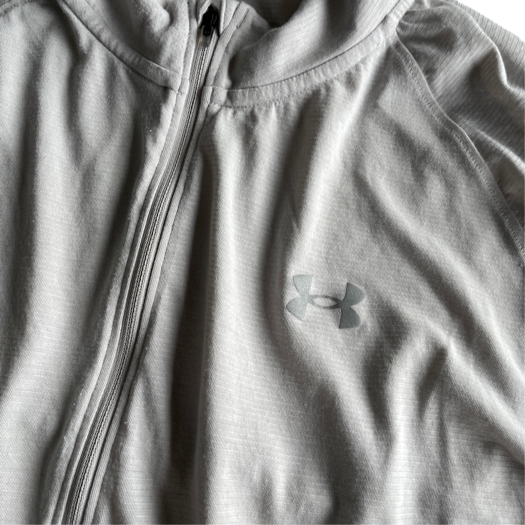Vintage Under Armour Meridian Grey Quarter-Zip Jacket, Unisex Size M