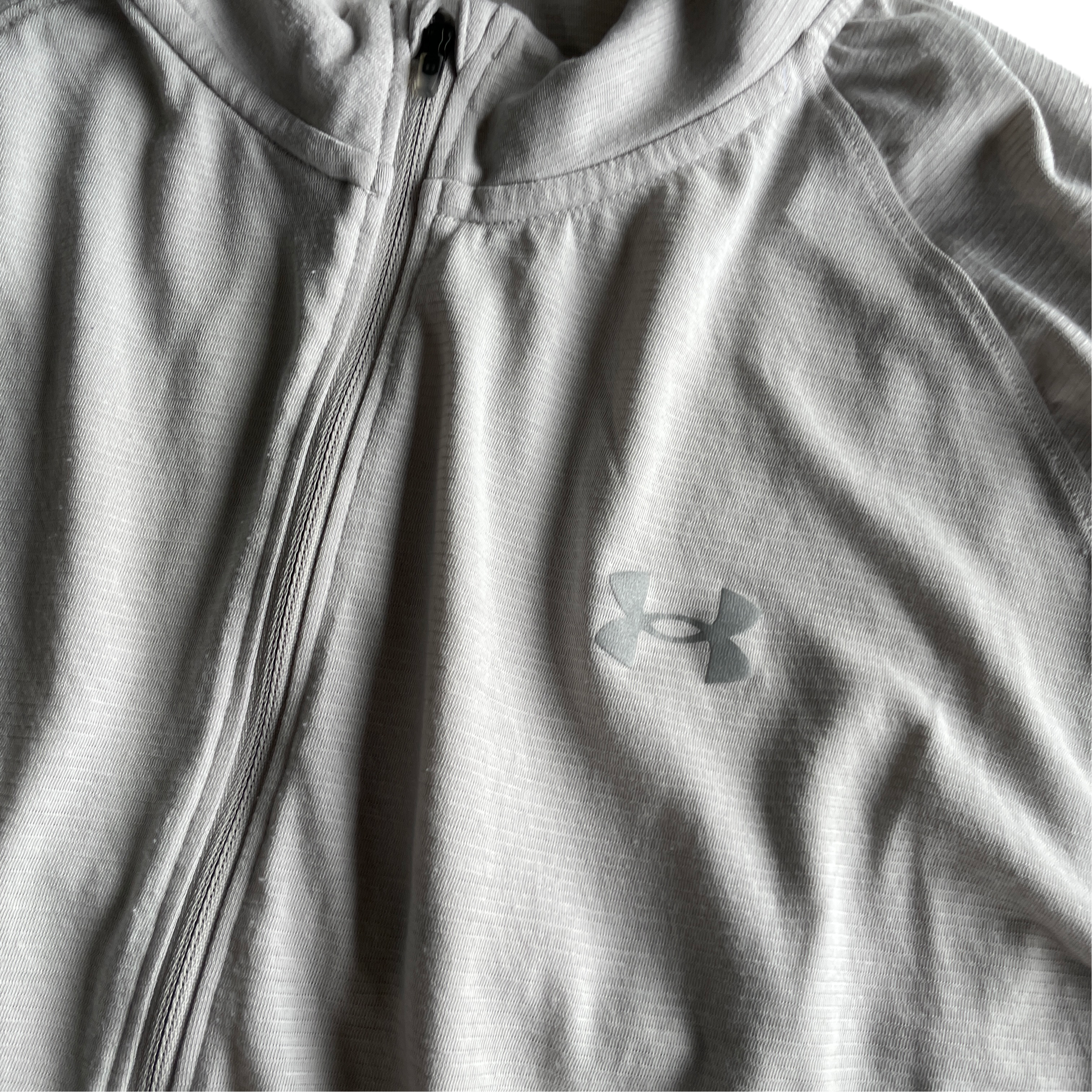 Vintage Under Armour Meridian Grey Quarter-Zip Jacket, Unisex Size M