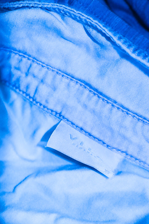 Vintage men Vila blue denim long sleeve shirt in XS|L27 W17|SKU 6543