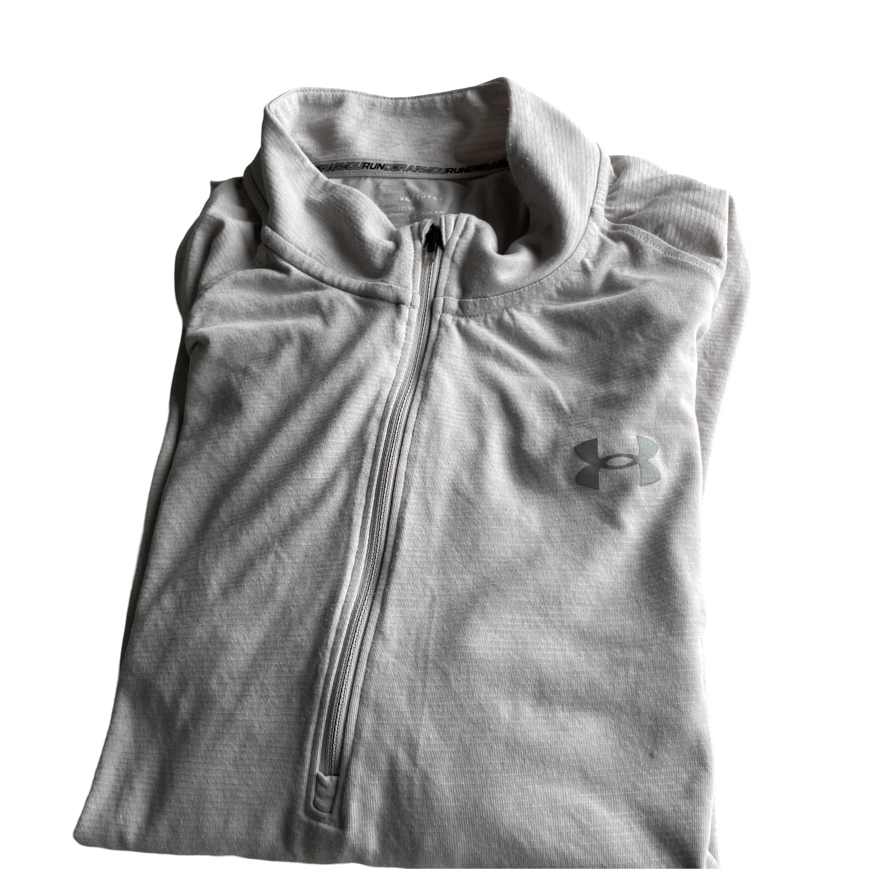 Vintage Under Armour Meridian Grey Quarter-Zip Jacket, Unisex Size M
