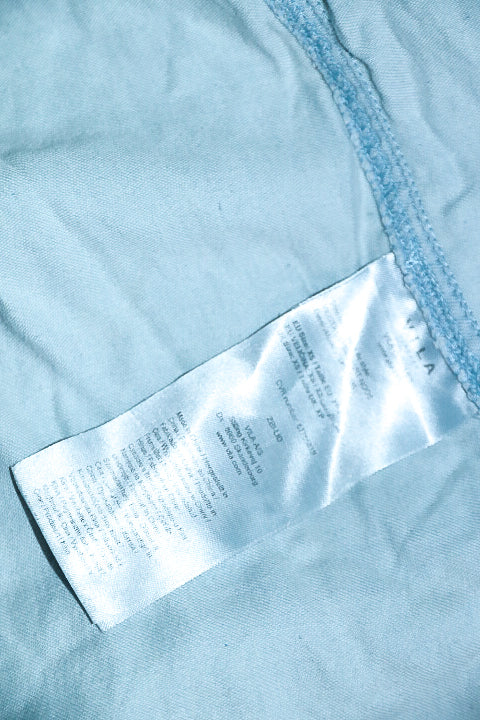 Vintage men Vila blue denim long sleeve shirt in XS|L27 W17|SKU 6543