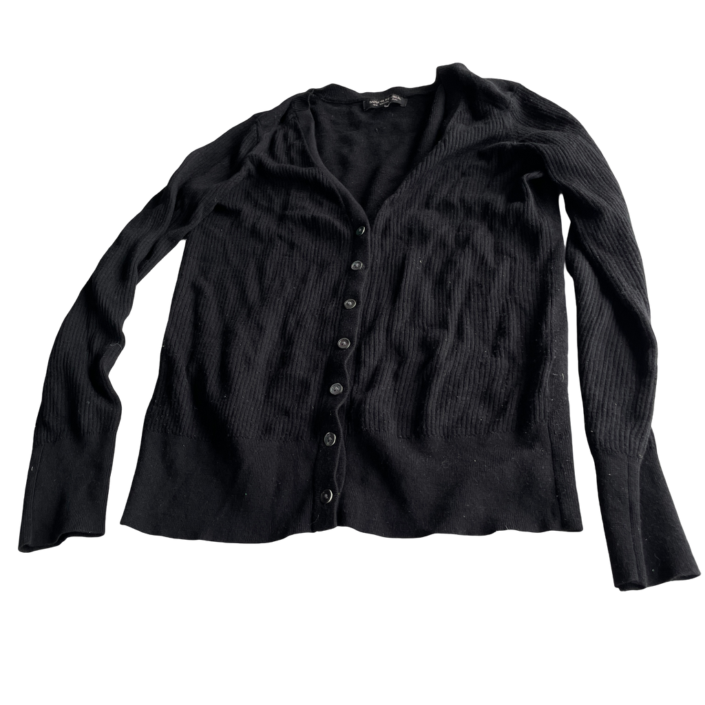 Banana republic Soft Touch V-Neck Cardigan with Gathered Shoulders