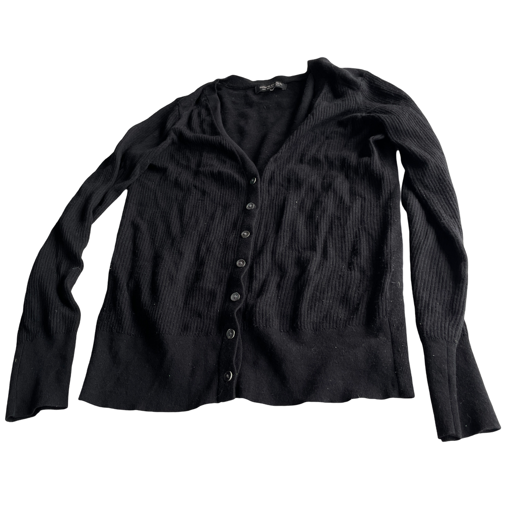 Banana republic Soft Touch V-Neck Cardigan with Gathered Shoulders