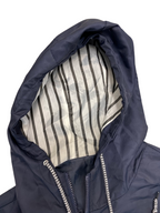Rubynee Vintage y2k Navy blue lightweight waterproof raincoat hoodie