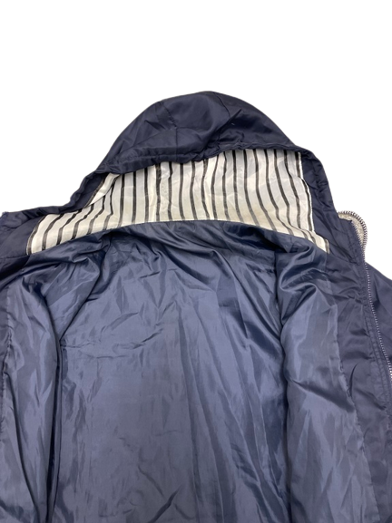 Rubynee Vintage y2k Navy blue lightweight waterproof raincoat hoodie