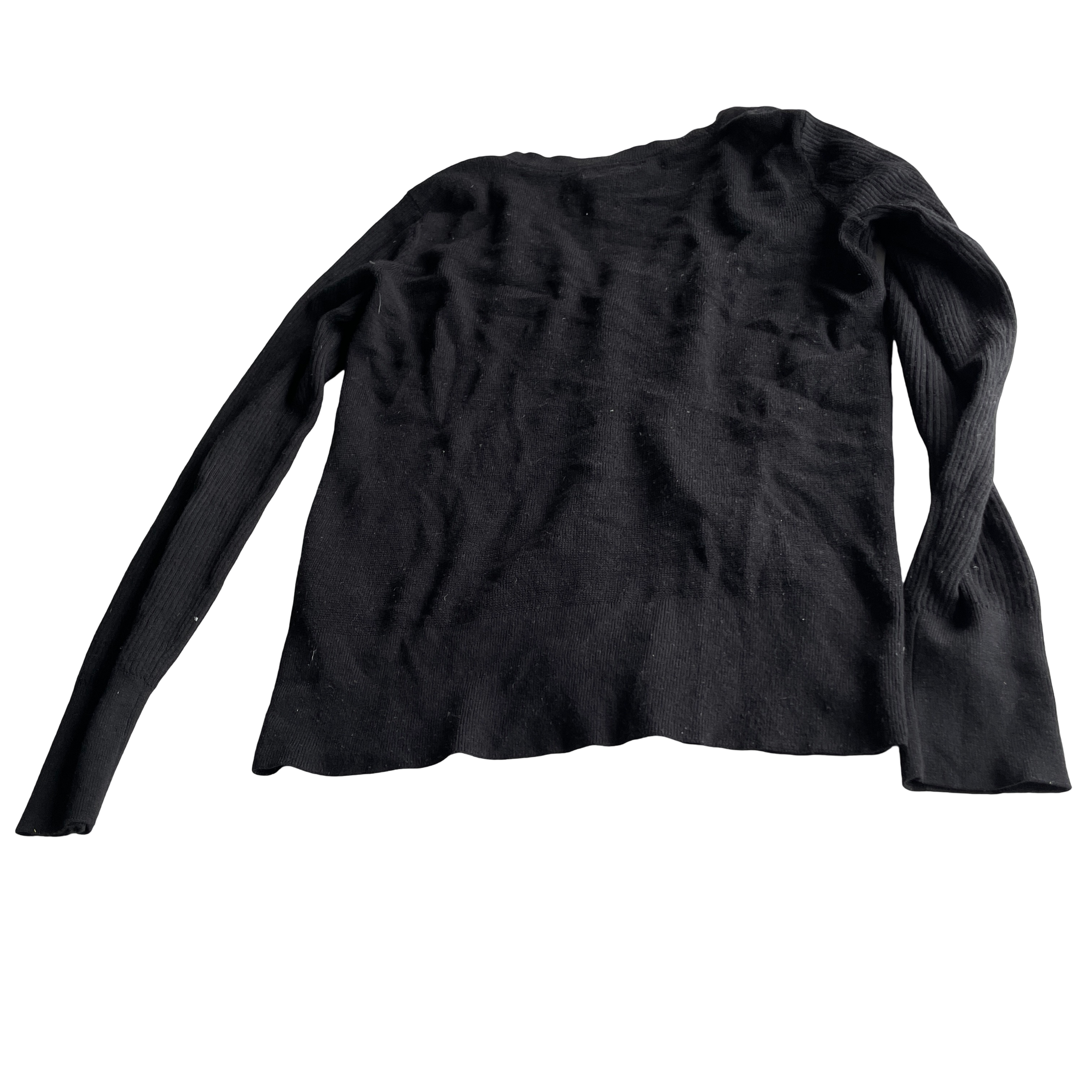 Banana republic Soft Touch V-Neck Cardigan with Gathered Shoulders