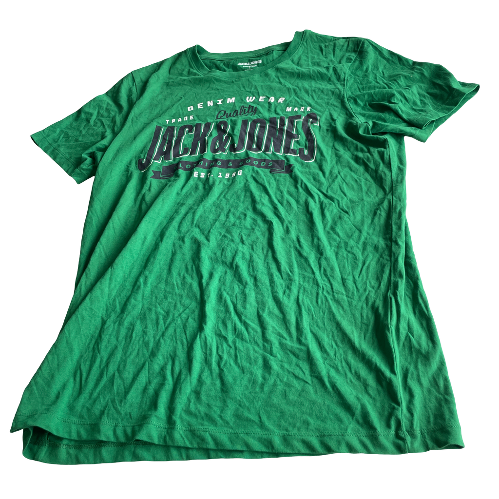JACK & JONES Short Sleeve Large Logo Green T-Shirt