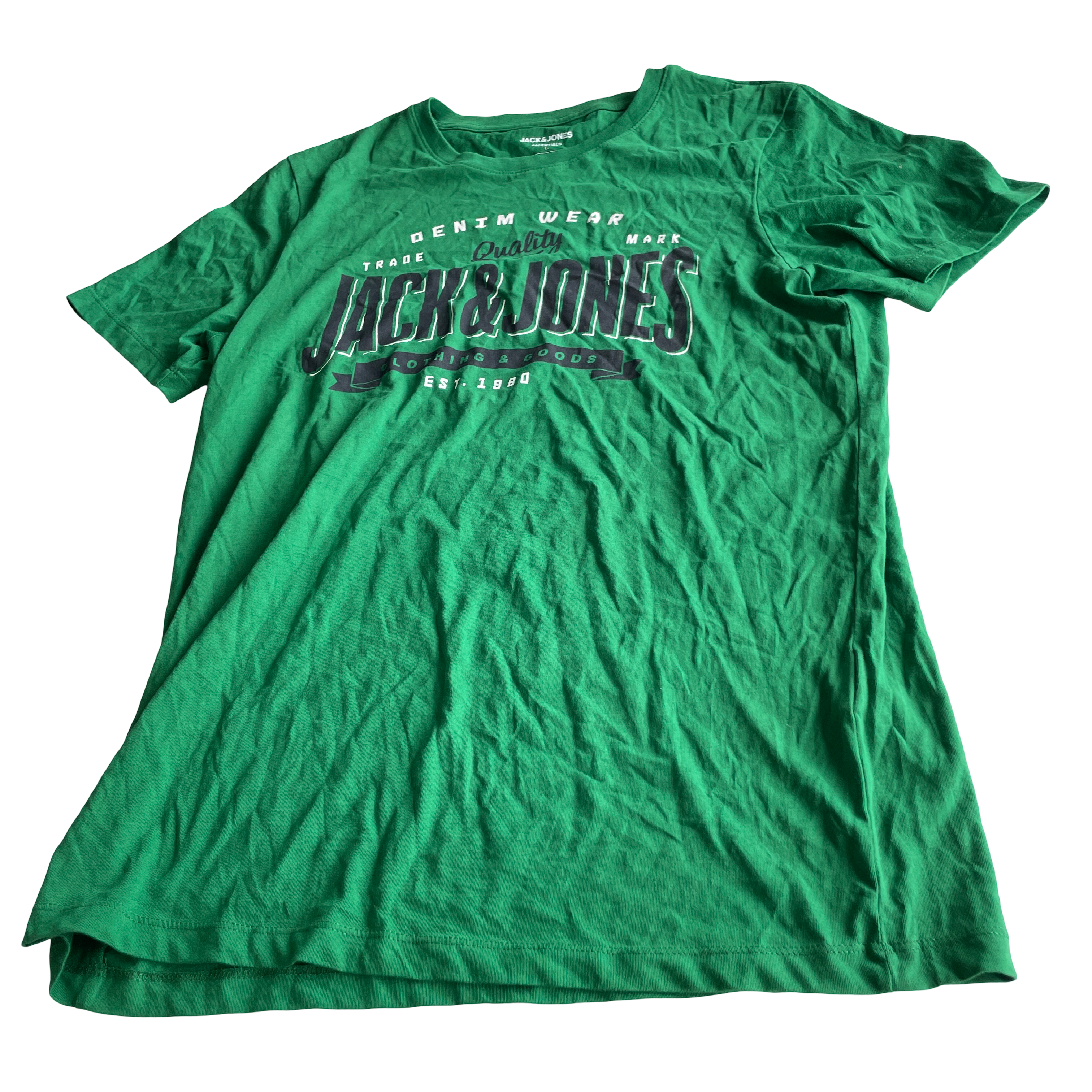 JACK & JONES Short Sleeve Large Logo Green T-Shirt