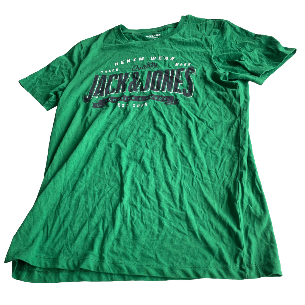 JACK & JONES Short Sleeve Large Logo Green T-Shirt