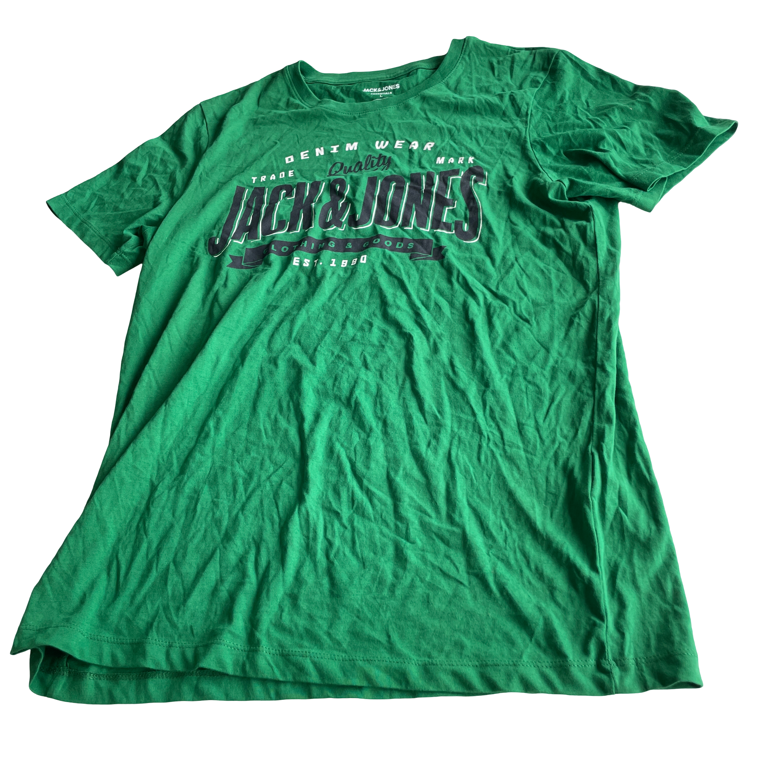 JACK & JONES Short Sleeve Large Logo Green T-Shirt