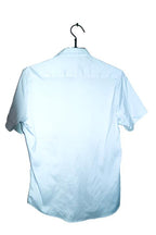 Vintage SMC by Semco men white short sleeve shirt in M|L28 W20|SKU 6545