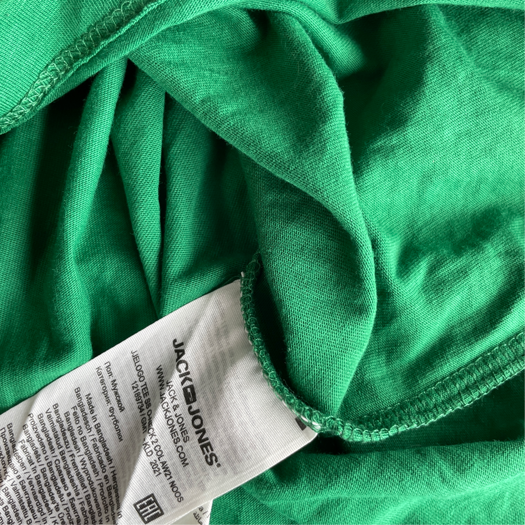 JACK & JONES Short Sleeve Large Logo Green T-Shirt