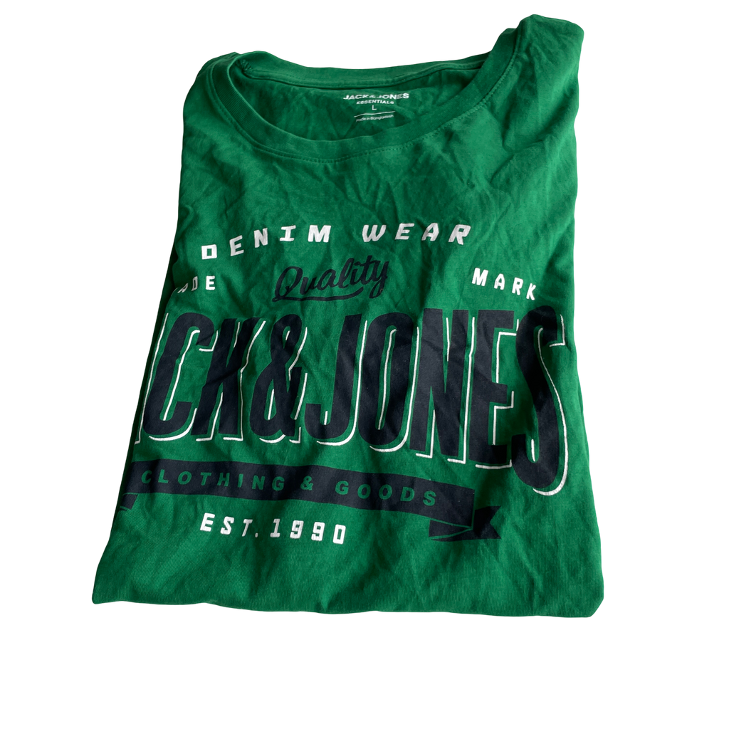 JACK & JONES Short Sleeve Large Logo Green T-Shirt
