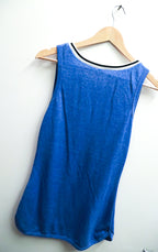 Vintage mesh blue singlet with 98 graphics crested