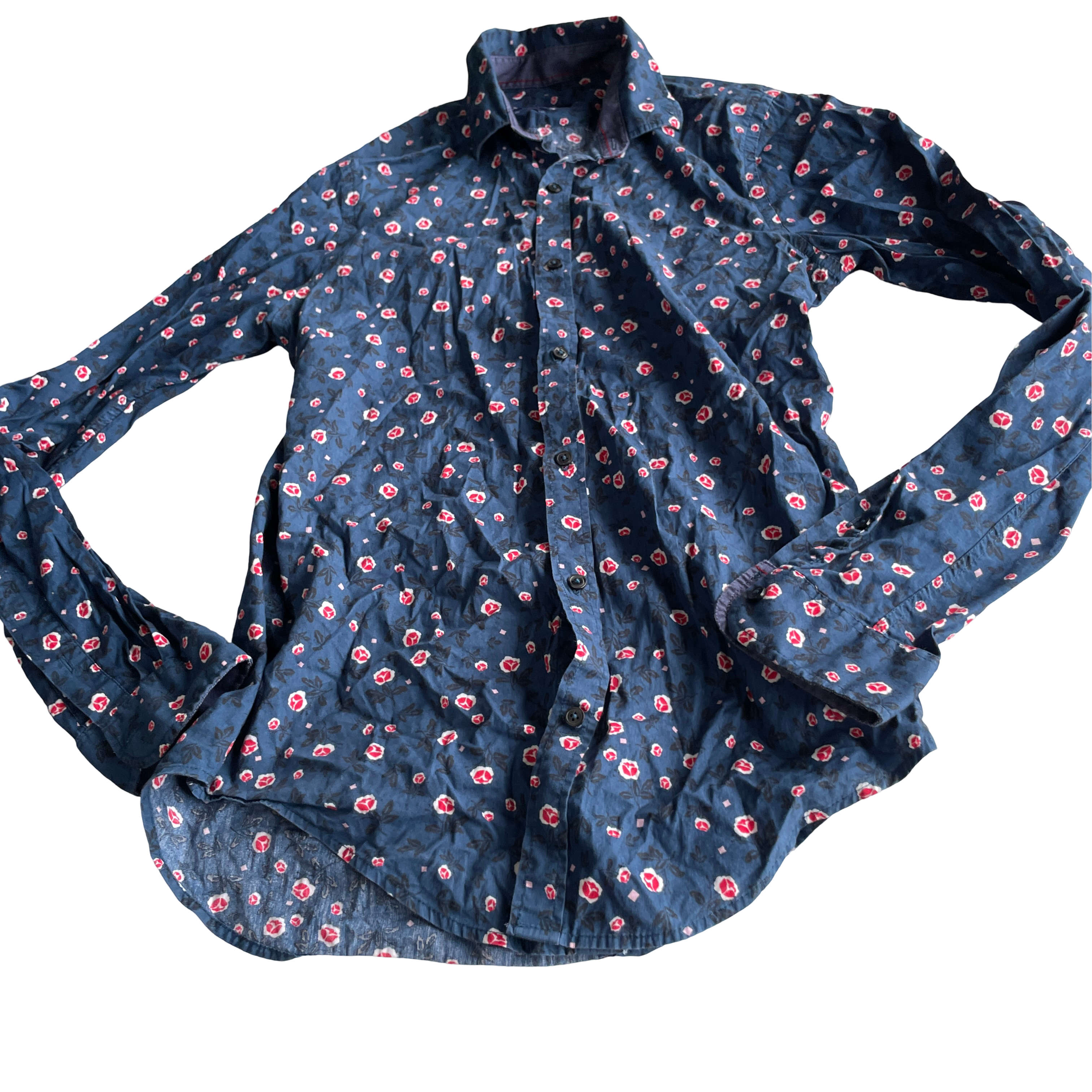 ZARA Print Multi Slim Fit Button-Down Shirt