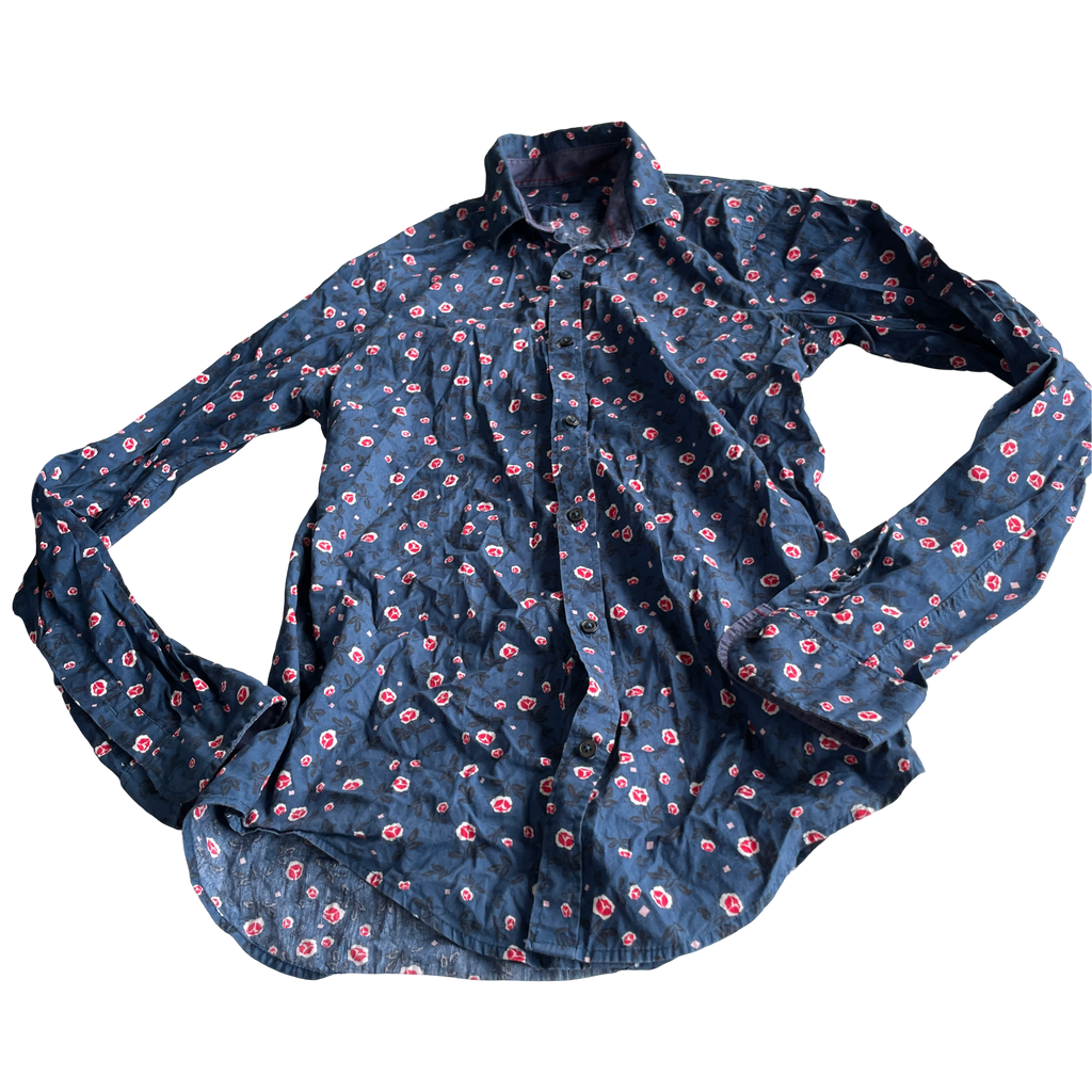 ZARA Print Multi Slim Fit Button-Down Shirt