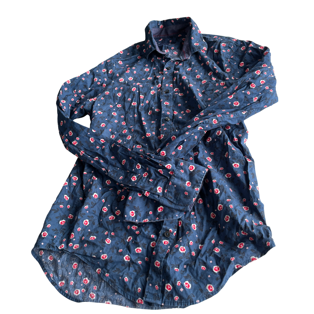 ZARA Print Multi Slim Fit Button-Down Shirt