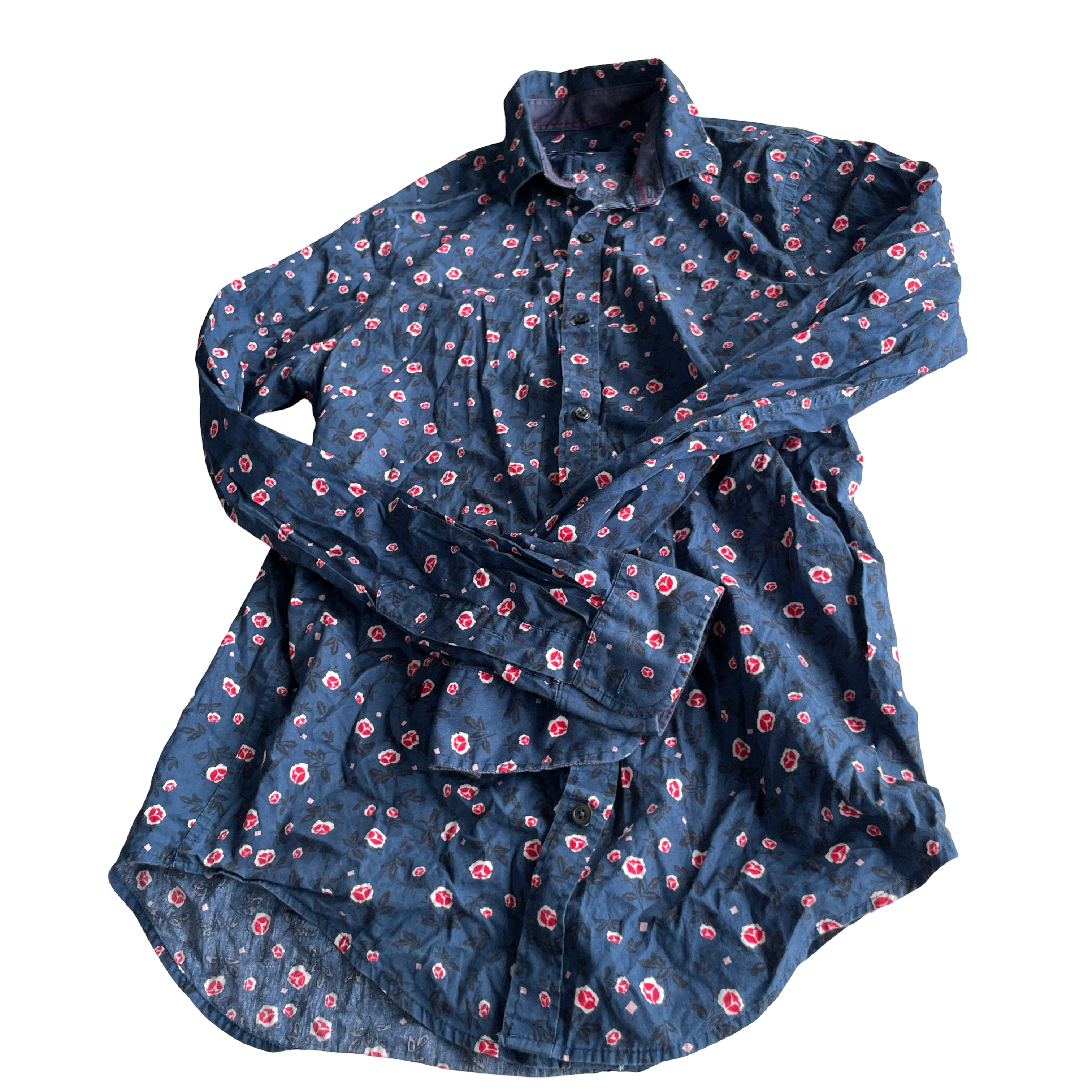 ZARA Print Multi Slim Fit Button-Down Shirt