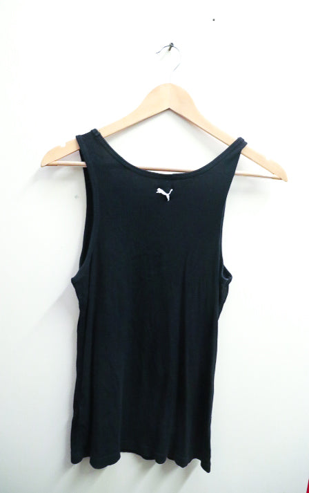 Vintage Black Puma Ess No 1 LogoTank Short Sleeve T-Shirt