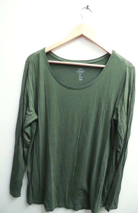 Vintage GAP green round neck large womens tees