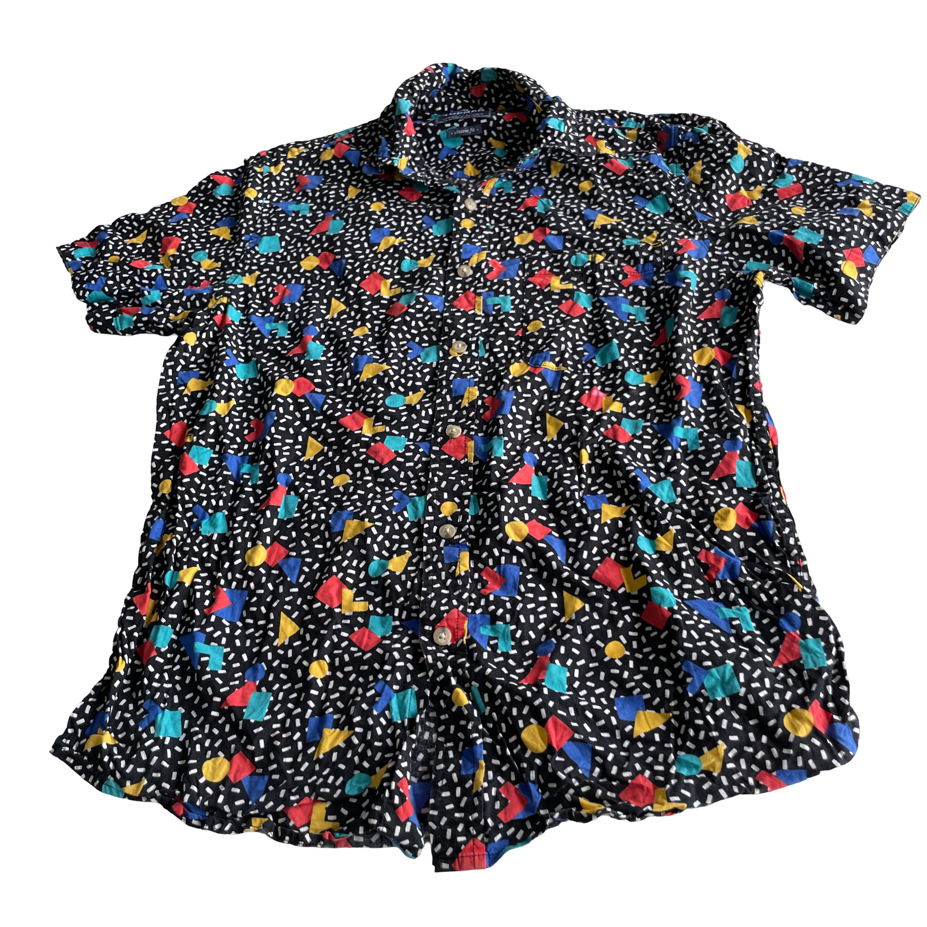 Vintage Topman Polka Dot Colorful Classic Fit Pattern Shirt