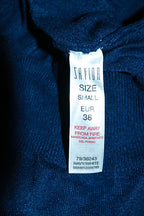 Vintage women Savida navy blue crew neck sweatshirt in S|L24 W17|SKU 6548