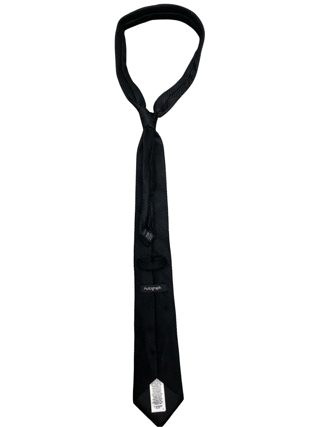 Rubynee Vintage mens autograph black suit tie