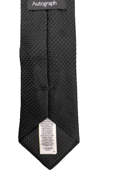 Rubynee Vintage mens autograph black suit tie