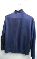 VINTAGE PUMA BASIC NAVY ZIP LARGE JACKET