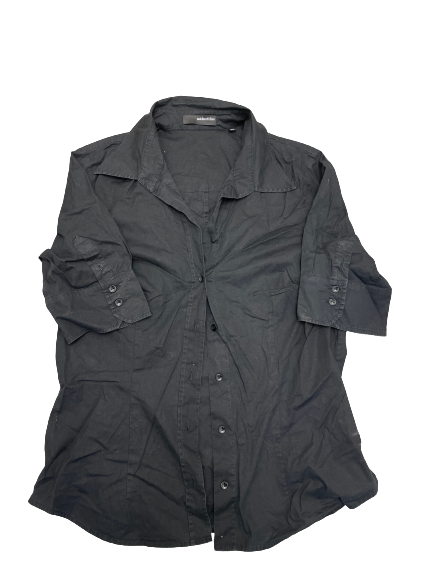 Rubynee Vintage y2k seidensticker black women shirt dress