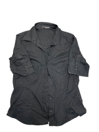 Rubynee Vintage y2k seidensticker black women shirt dress