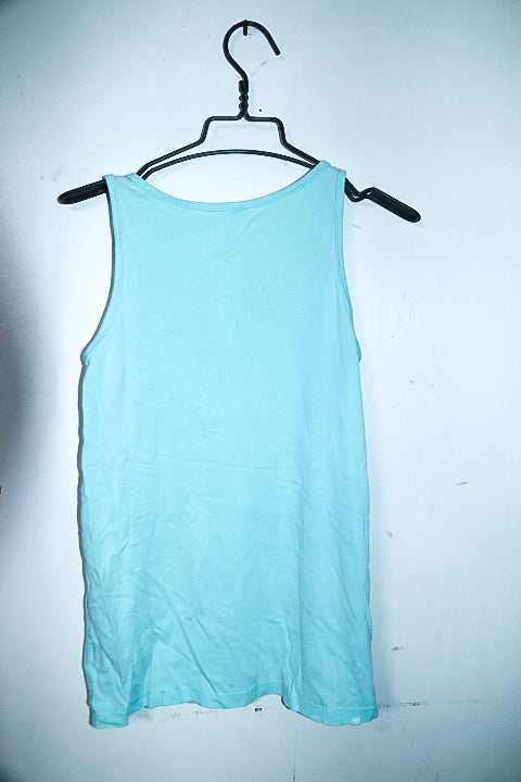 Vintage women studded Billabong print blue tank top in L|L26 W17|SKU 6549