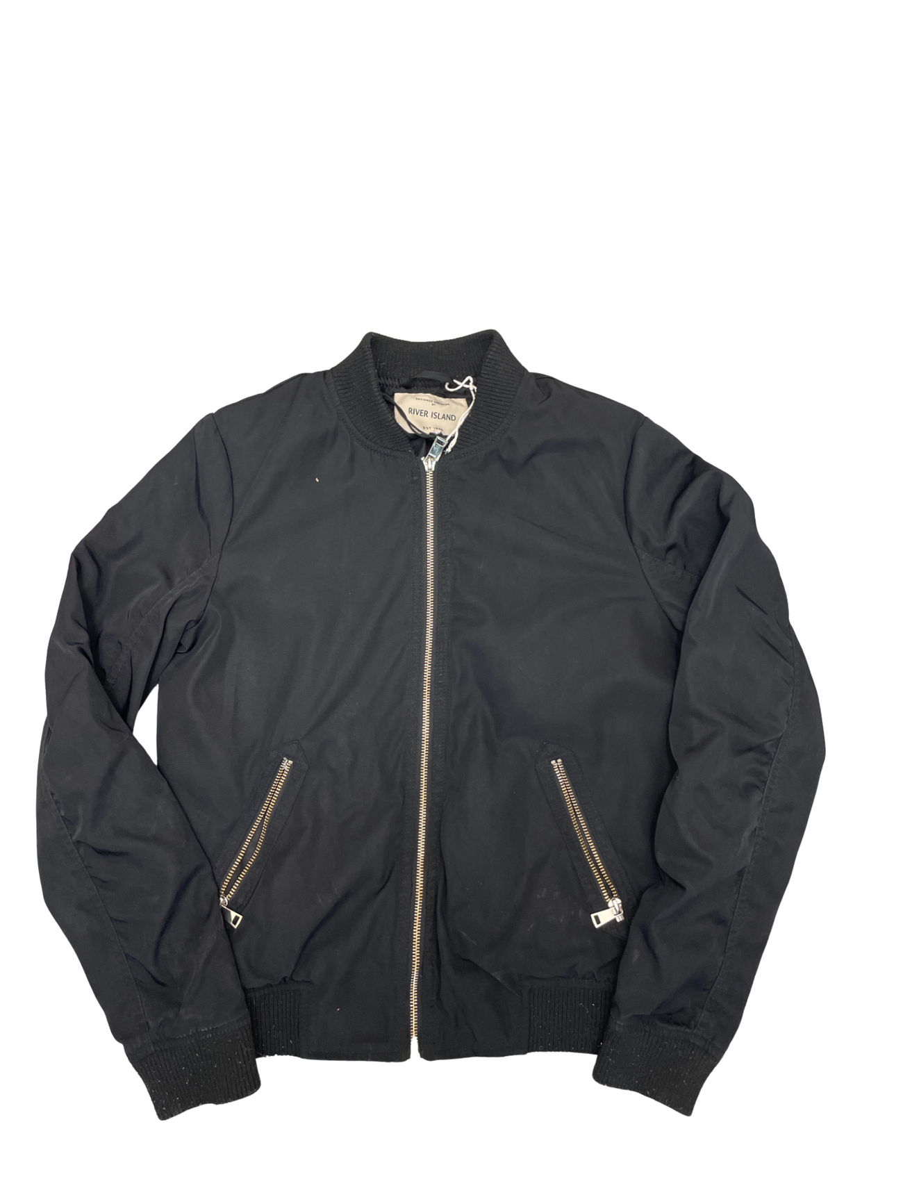 River island mens bomber jacket deals