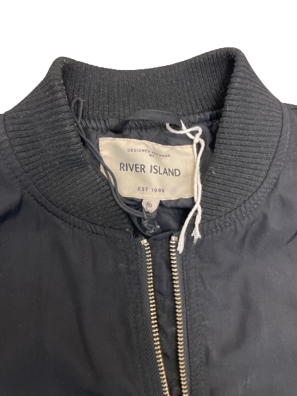 River island sales black bomber jacket