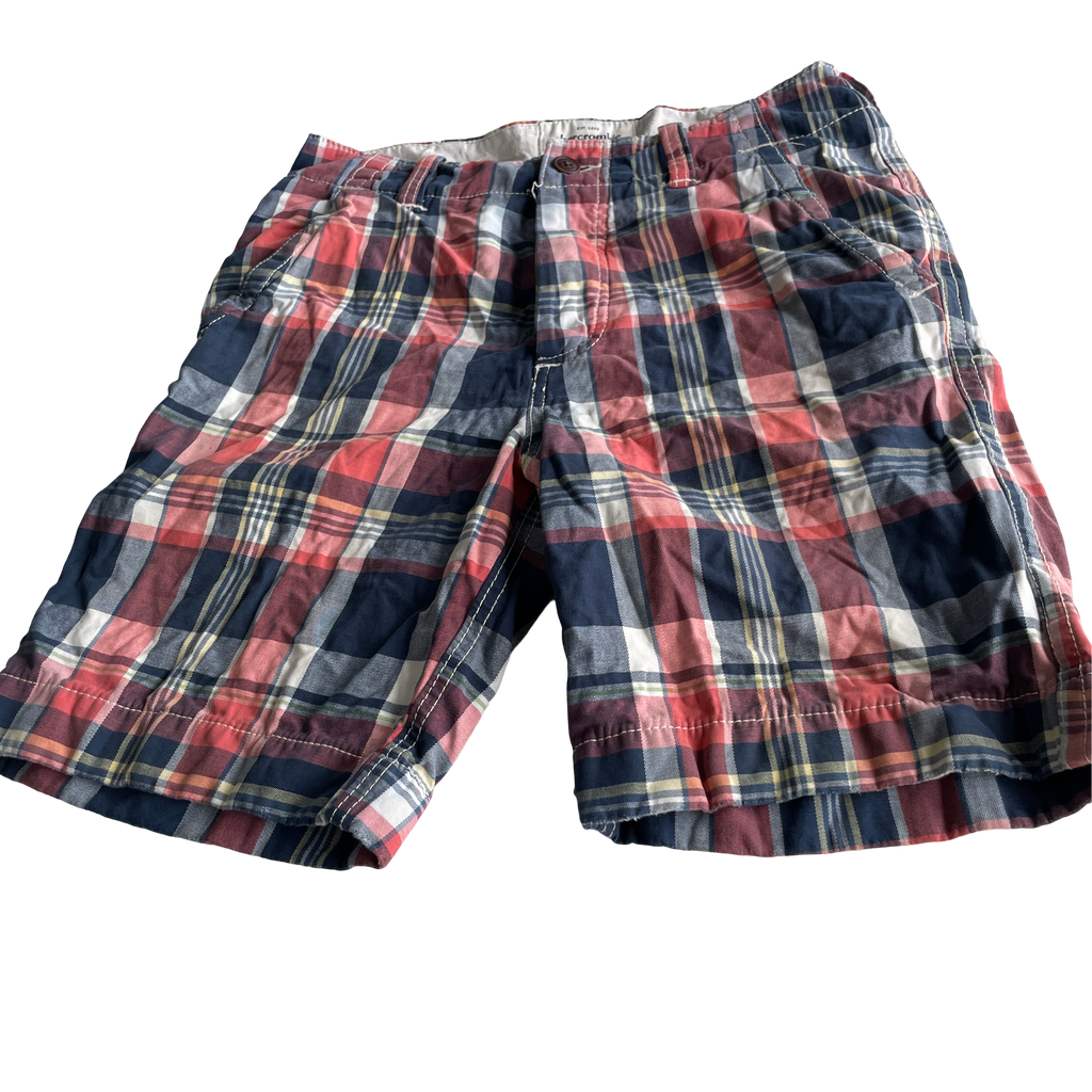 Vintage Abercrombie Men’s Crazy Checkered Plaid Grunge Patchwork Shorts