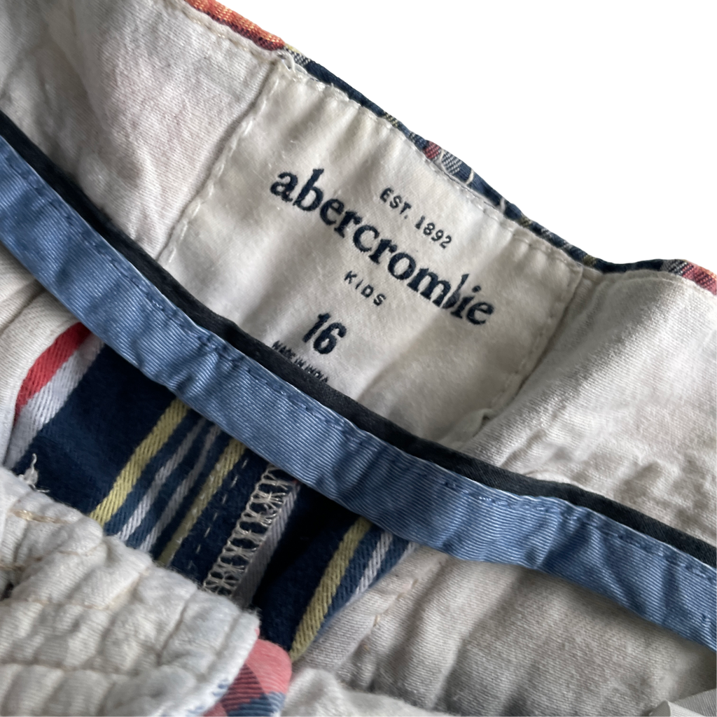 Vintage Abercrombie Men’s Crazy Checkered Plaid Grunge Patchwork Shorts